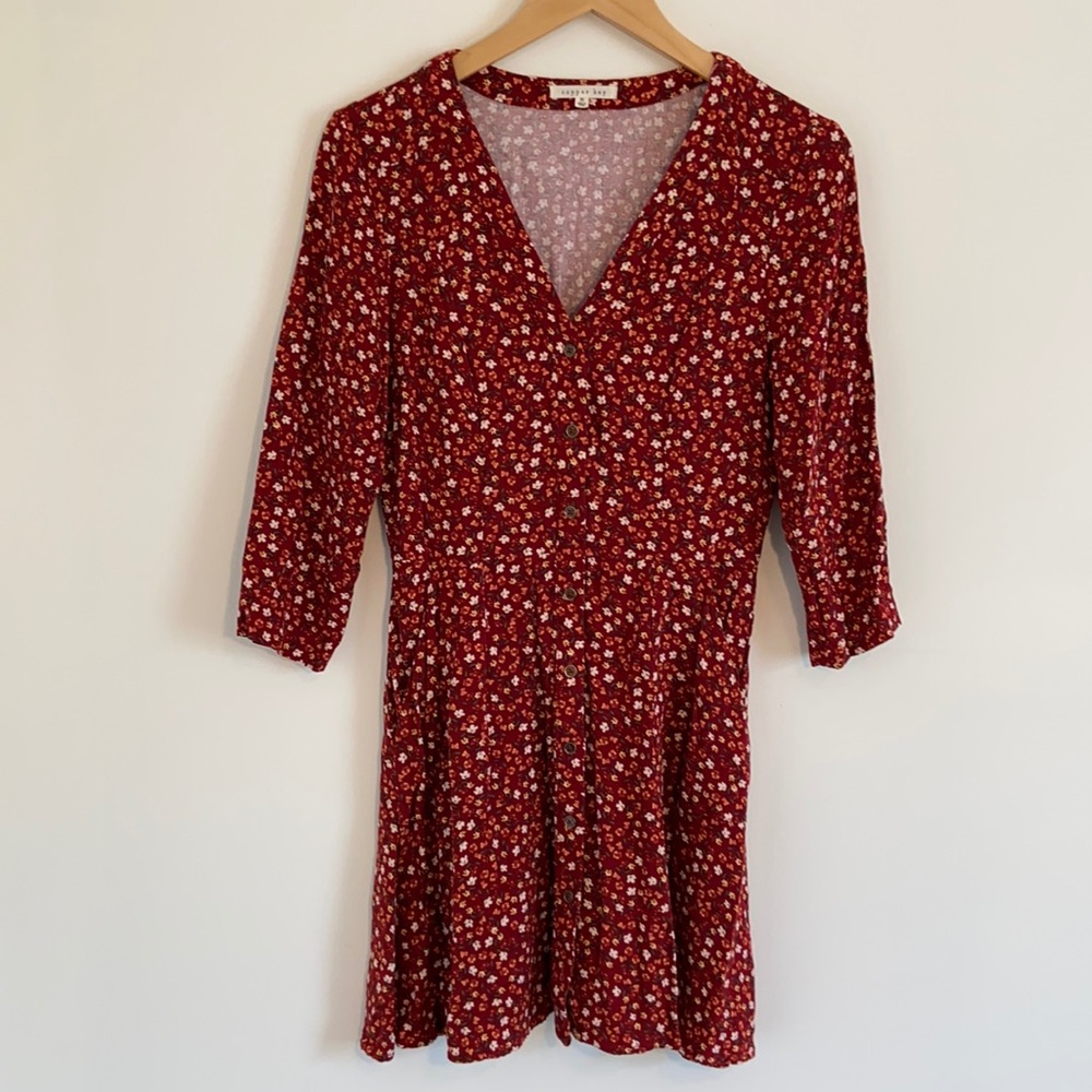Red Floral Dress